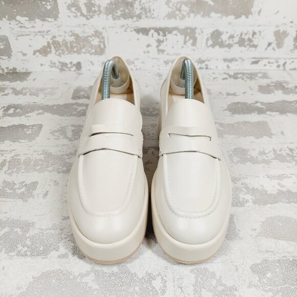 NEW Dolce Vita Yanni Platform Penny Ivory Leather Loafer i240 - Picture 8 of 12